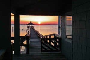 Ultimate Sunsets from our pier at the Inn at Corolla, Corolla North Carolina Outer Banks.